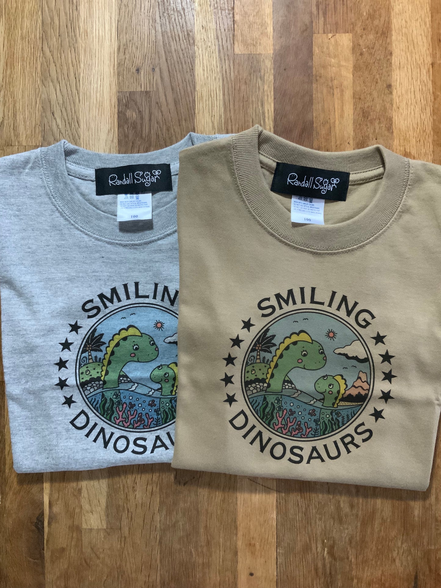 Tシャツ【Smiling Dinosaurs】