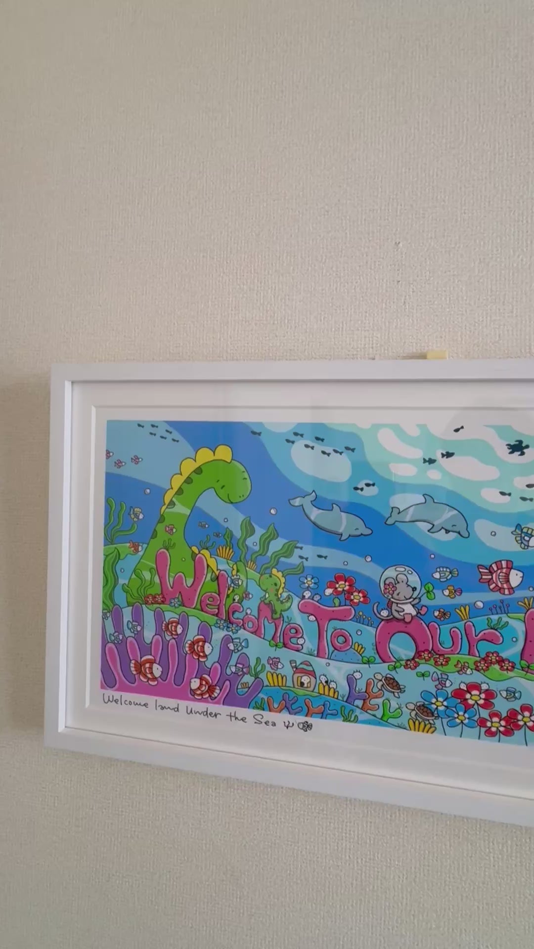 フレームアート『Welcome Land Under the sea』 – Randall Sugar